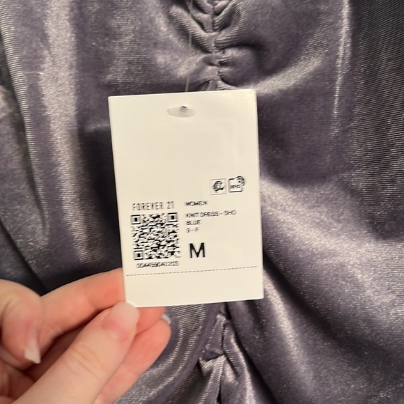 Purple Velvet Rouched Dress - Picture 4 of 4